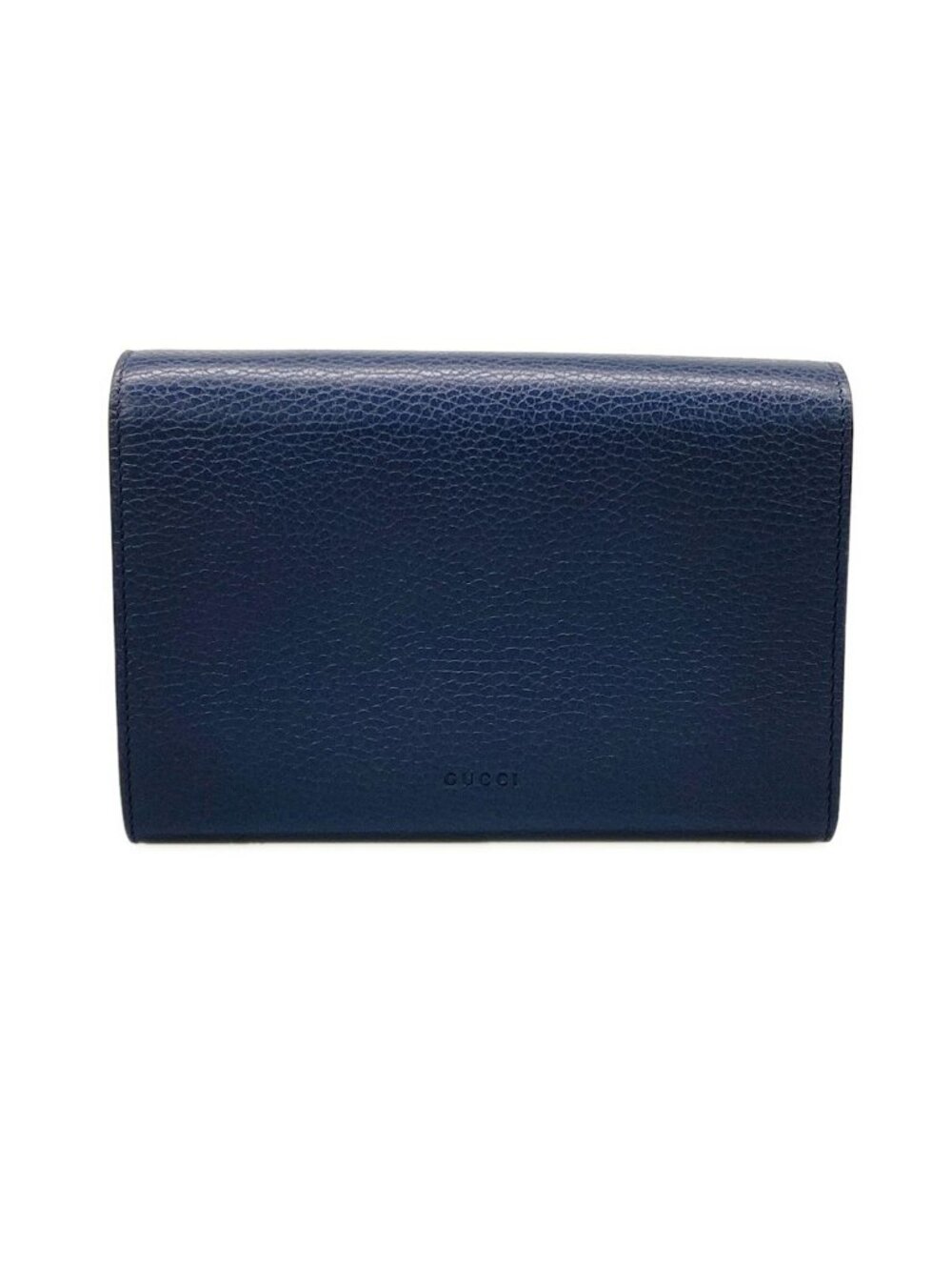 Gucci Wallet Dionysus Dark Navy Silver Chain with Removable Strap Leather - Picture 2 of 13